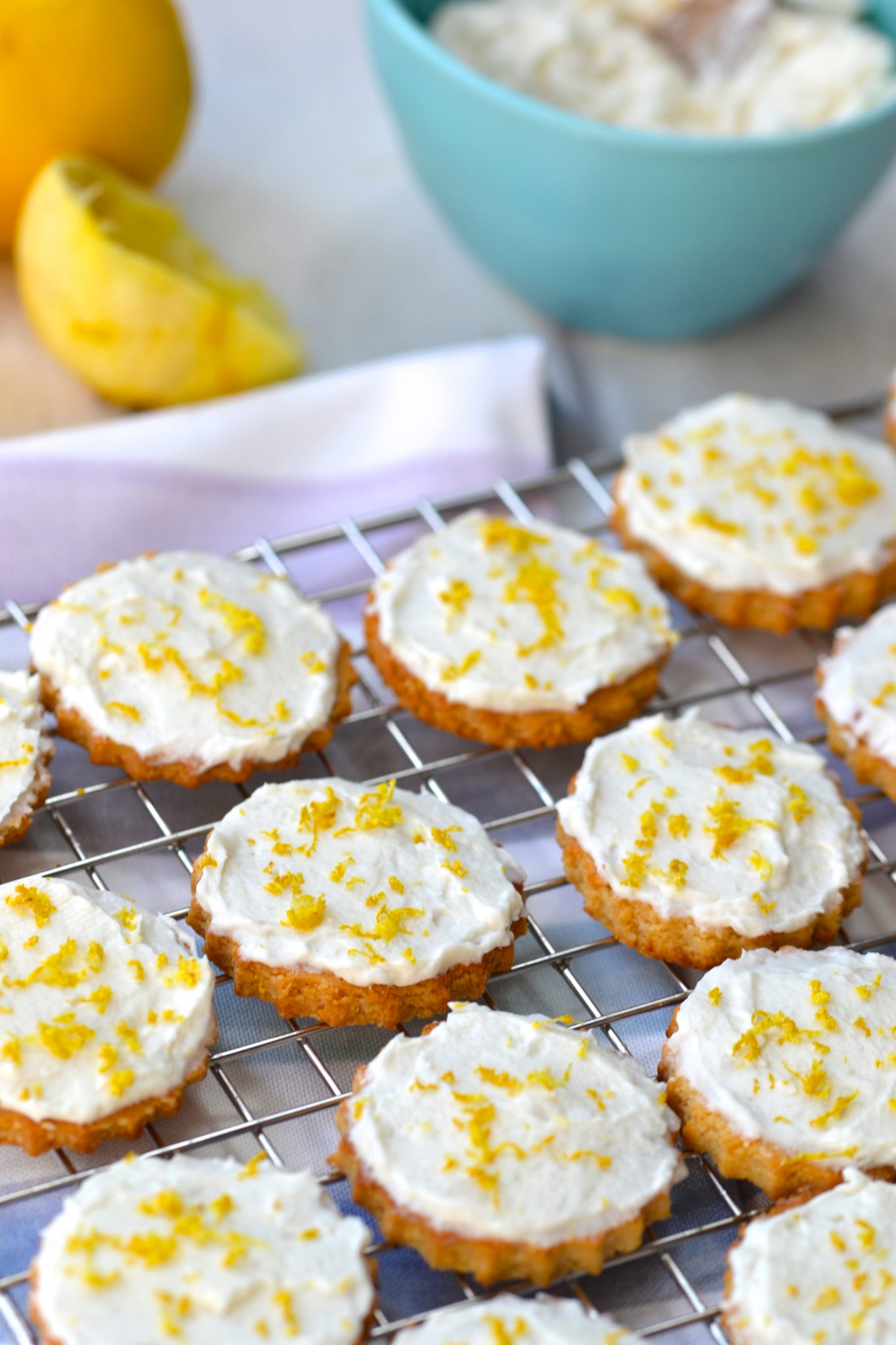 Lemon Cookies with Lemon Icing Every Last Bite