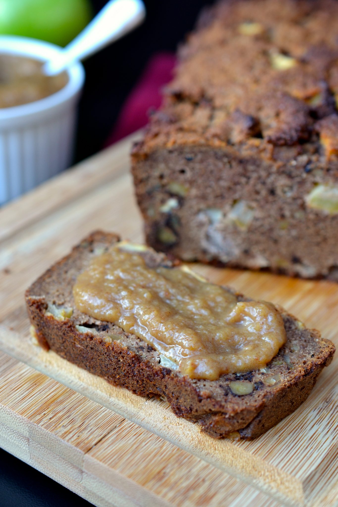 Spiced Apple Walnut Loaf with Apple Butter Every Last Bite