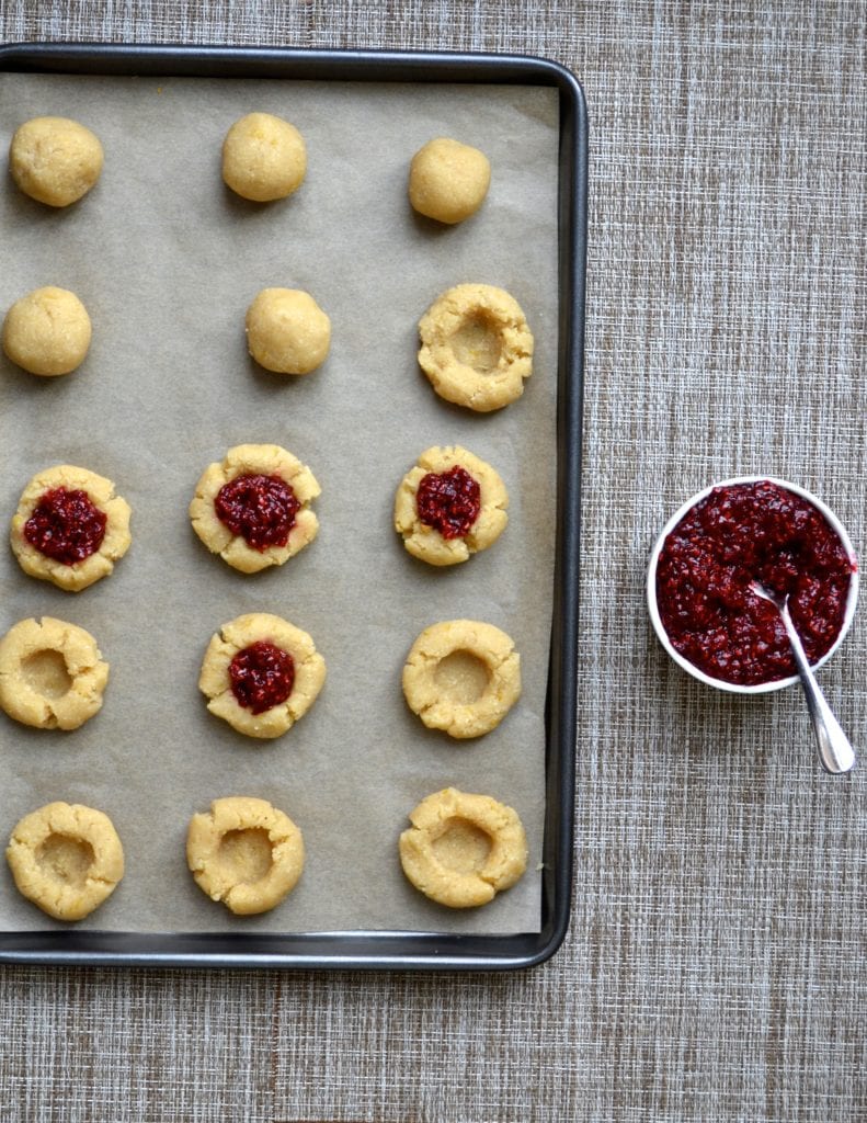 Lemon & Raspberry Thumbprint Cookies | Every Last Bite