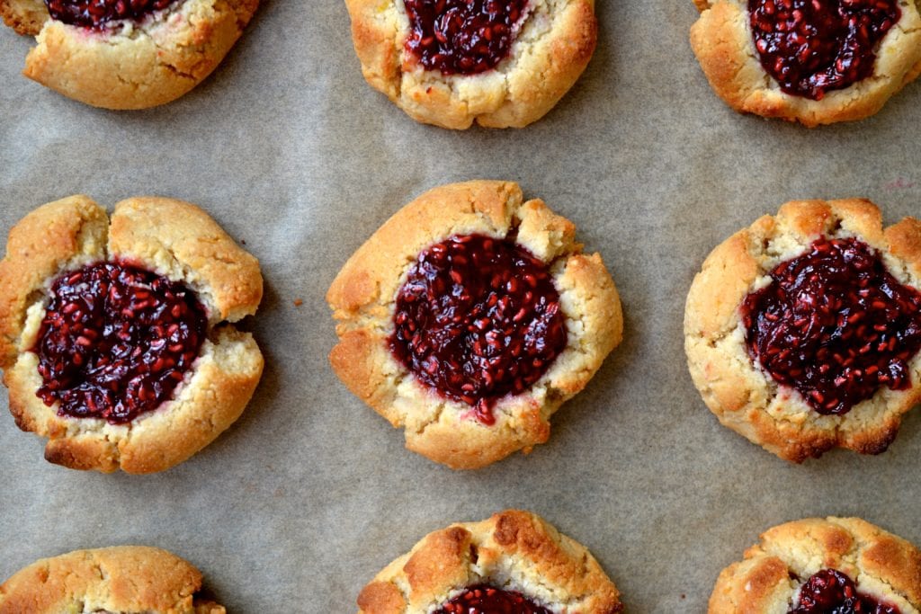 Lemon & Raspberry Thumbprint Cookies | Every Last Bite