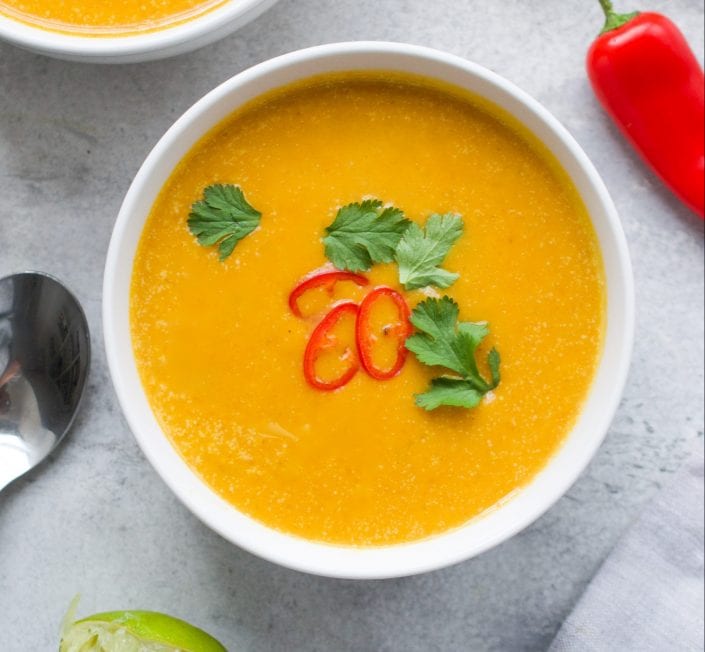 Thai Butternut Squash Soup | Every Last Bite Thai Butternut Squash Soup