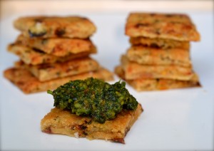 Parmesan, Sundried Tomato and Rosemary Crackers-image