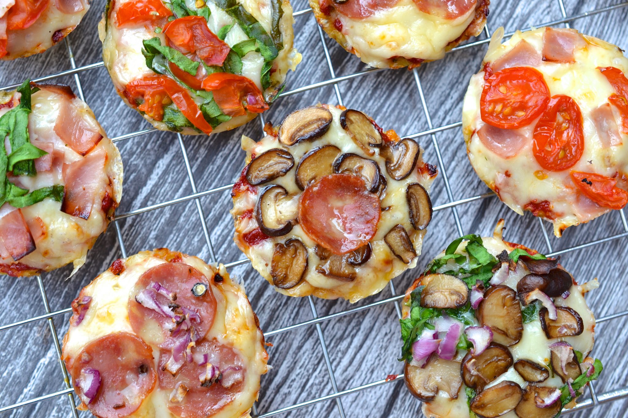 Cauliflower Crust Pizza Bites-image