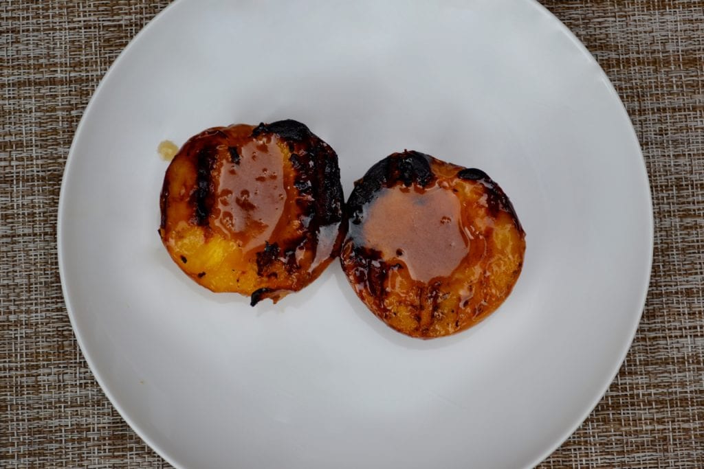 Grilled Nectarines with Caramel Sauce & Cream | Every Last Bite DSC_0629