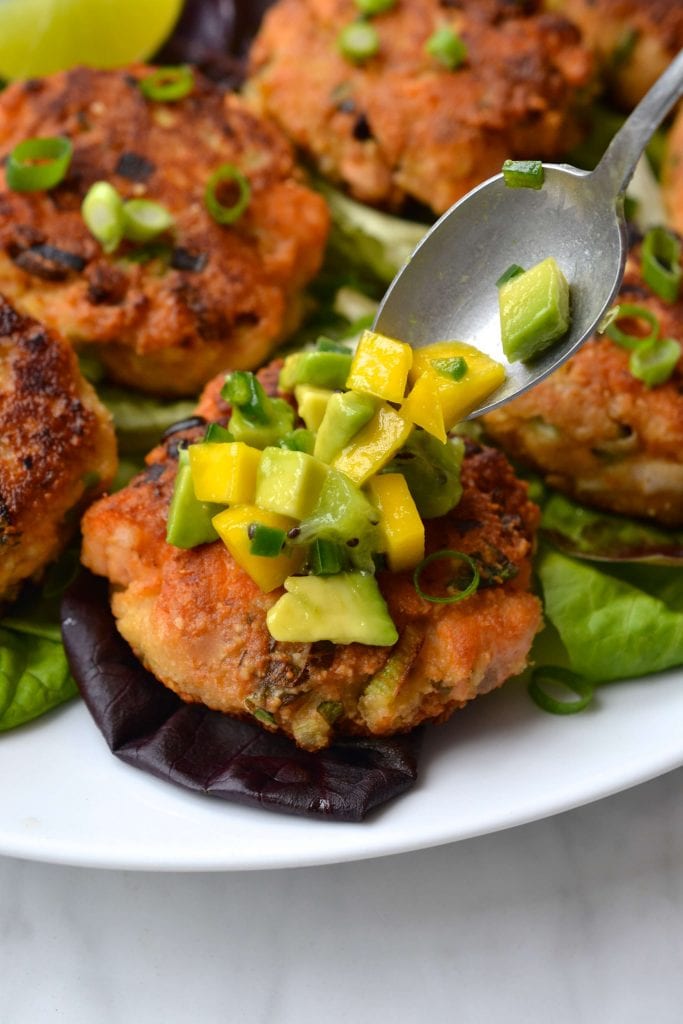 Asian Salmon Cakes | Every Last Bite Paleo Asian Salmon Cakes