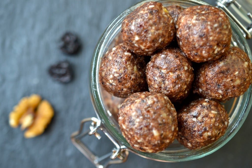 Cherry & Tahini Energy Balls | Every Last Bite