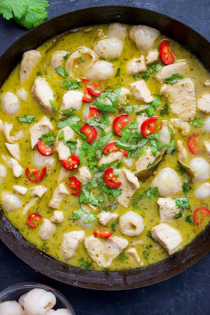 Chicken & Lychee Green Curry | Every Last Bite Chicken & Lychee Green Curry