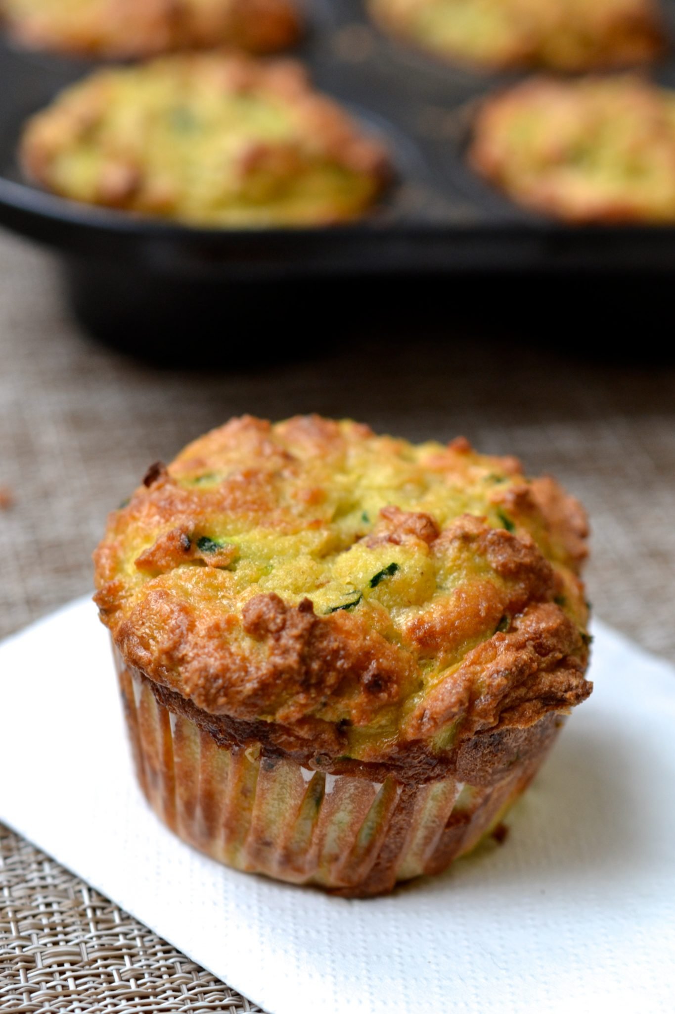 Zucchini, Cheddar &amp; Pancetta Muffins-image