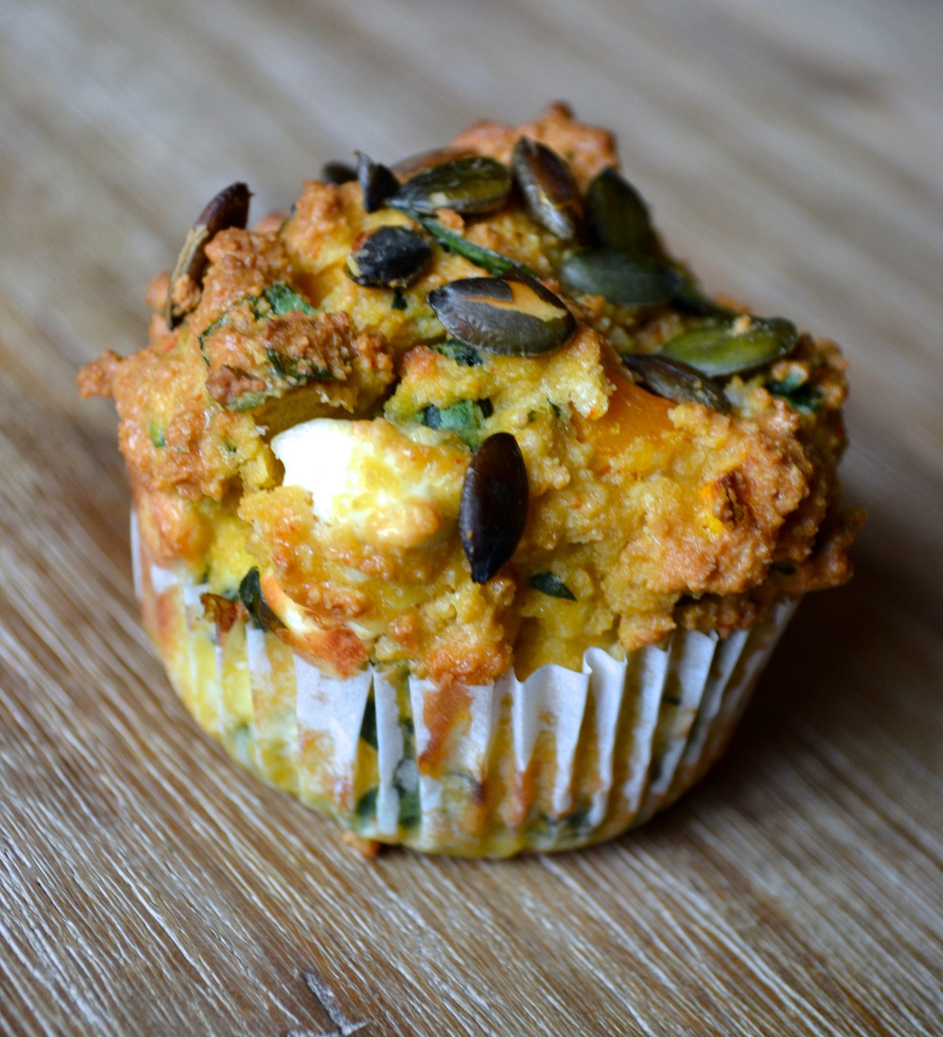 Butternut Squash, Spinach &amp; Feta Muffins-image