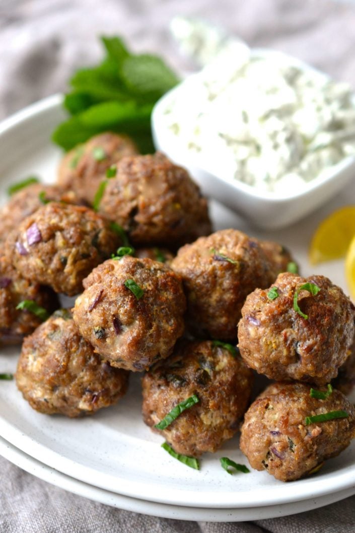 Greek Lamb Meatballs | Every Last Bite Greek Lamb Meatballs