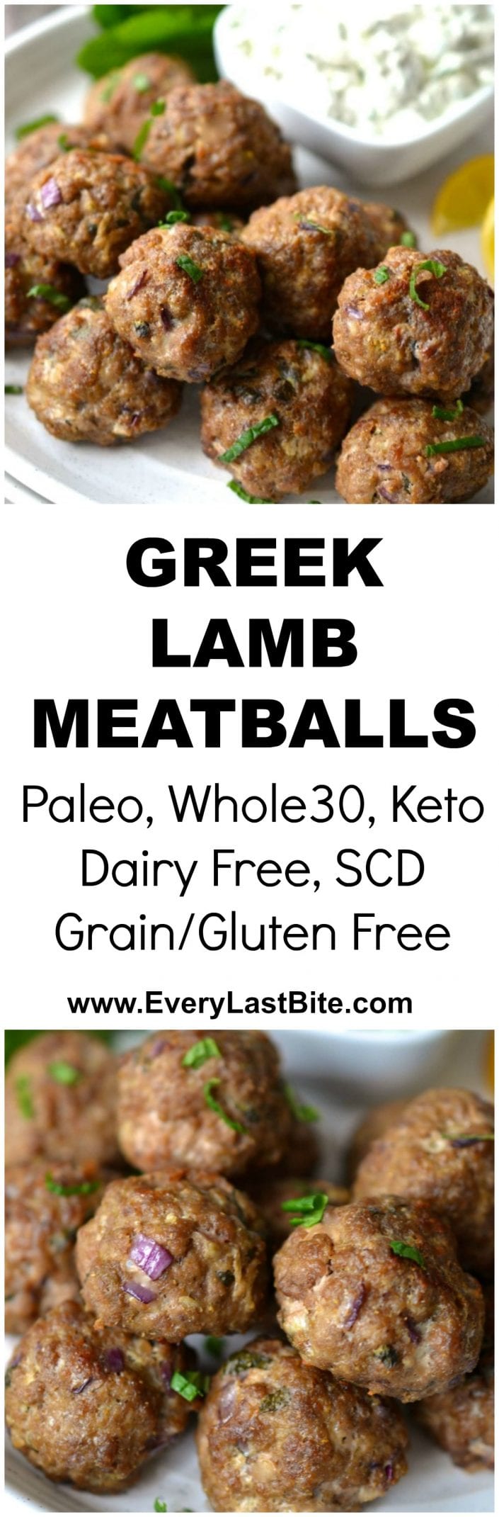 Greek Lamb Meatballs | Every Last Bite Greek Lamb Meatballs
