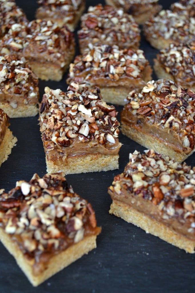 Pecan & Caramel Shortbread Bars | Every Last Bite