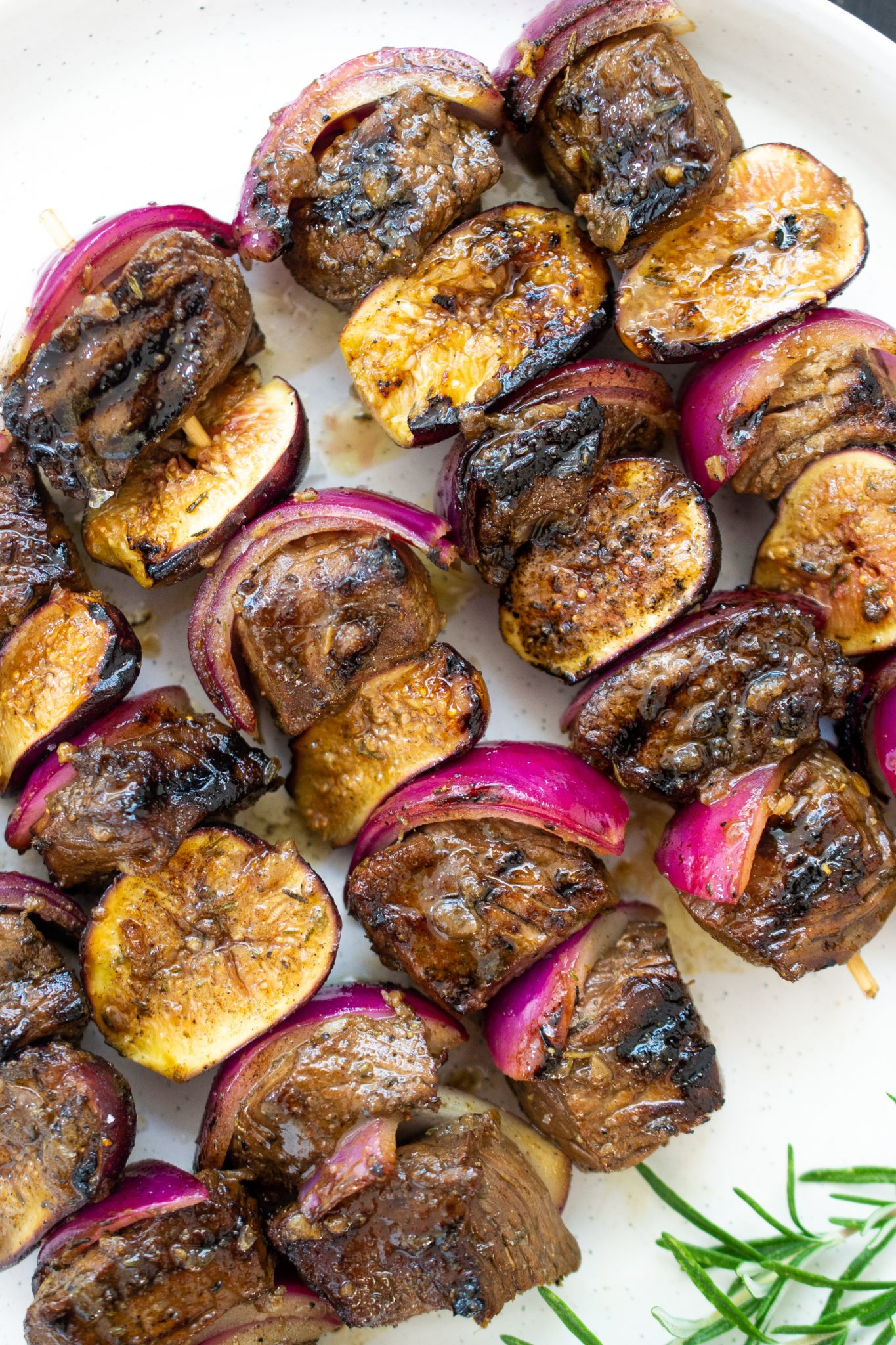 Beef, Fig and Red Onion Balsamic Skewers-image