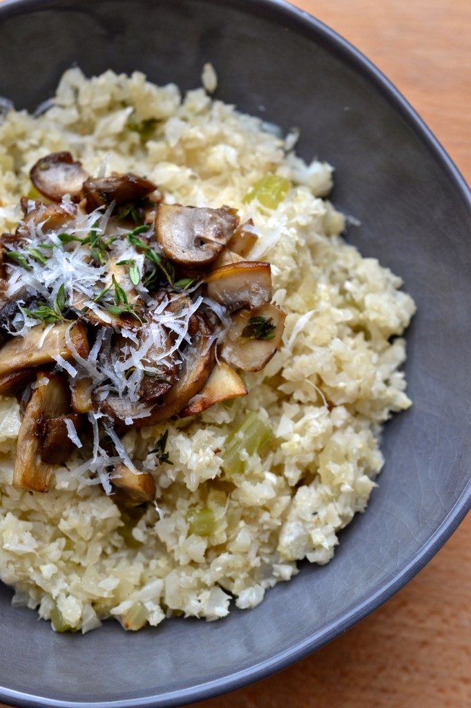 Mushroom Cauliflower Risotto | Every Last Bite