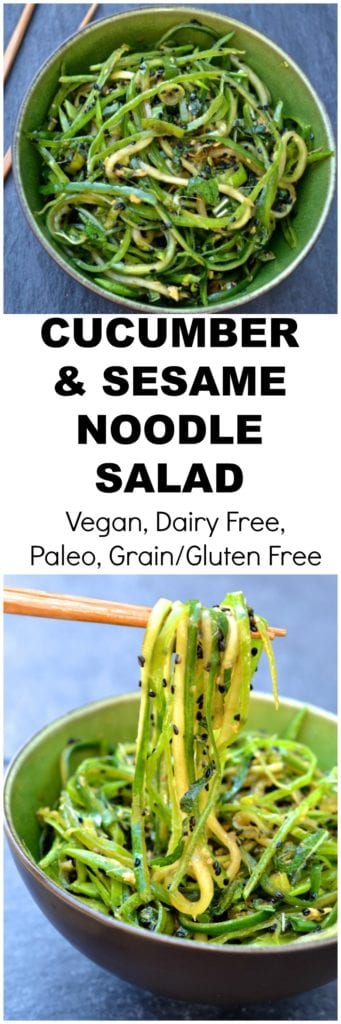 Cucumber Noodle Salad | Every Last Bite Cucumber Noodle Salad