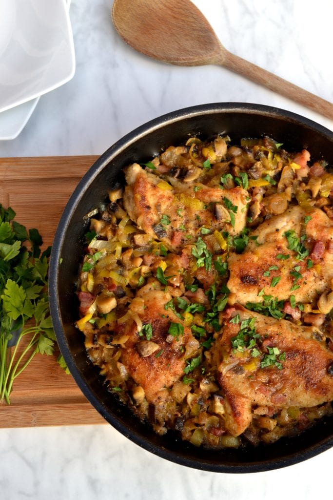 Chicken With Mushrooms Pancetta Every Last Bite Chicken With Mushrooms Pancetta Every Last Bite