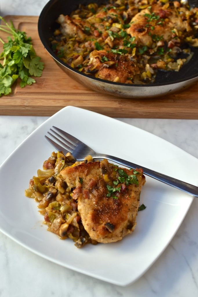 Chicken with Mushrooms & Pancetta | Every Last Bite