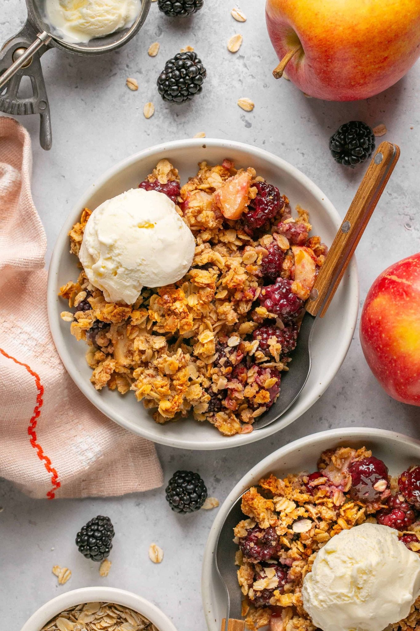 Apple and Blackberry Crumble | Every Last Bite Apple and Blackberry Crumble