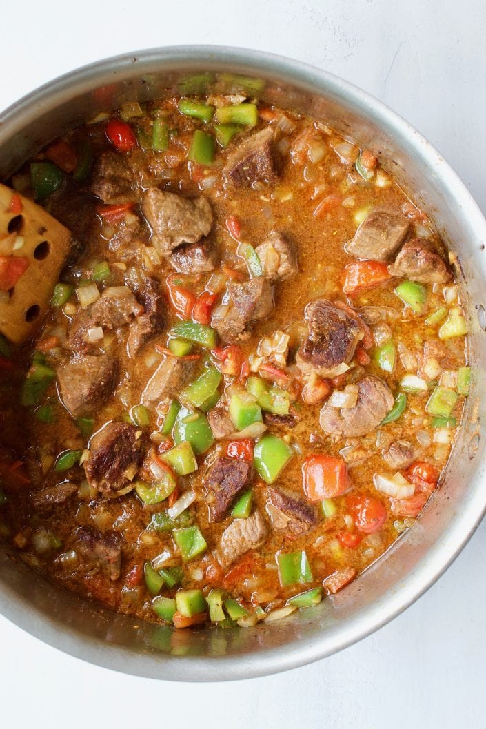 Mexican Stewed Beef Bowl | Every Last Bite Mexican Stewed Beef Bowl