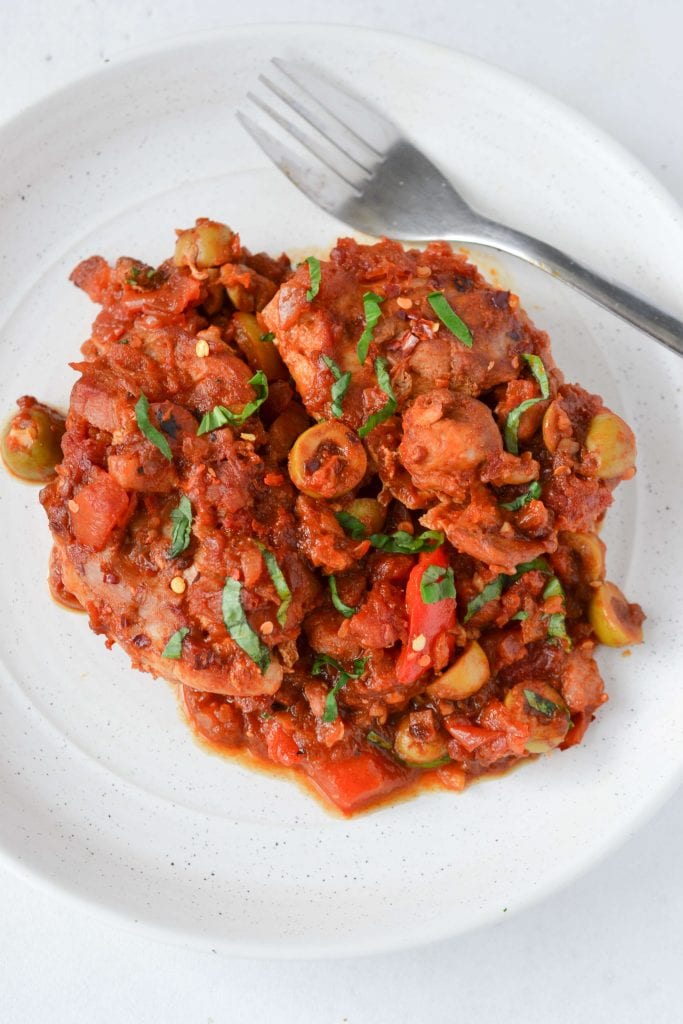 Paleo Chicken Cacciatore 