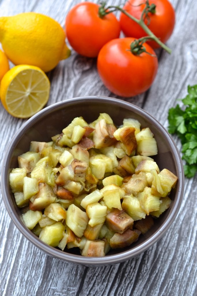 Smoky Eggplant & Tomato Salad | Every Last Bite