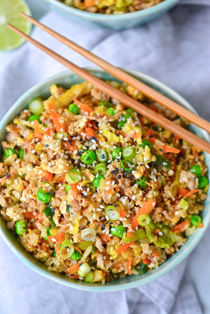 Pork Fried Rice | Every Last Bite Paleo Cauliflower Fried Rice