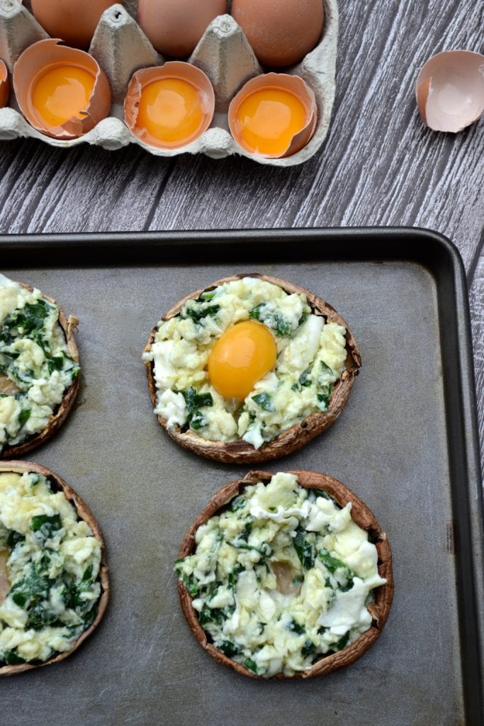 Scrambled Eggs in Portobello Mushrooms | Every Last Bite