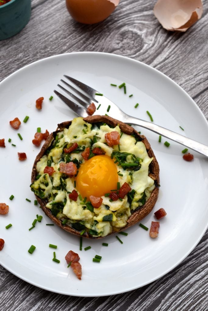 Scrambled Egg Portobello Mushrooms | Every Last Bite