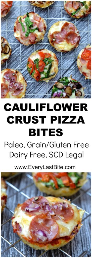 Cauliflower Crust Pizza Bites | Every Late Bite Cauliflower Crust Pizza Bites