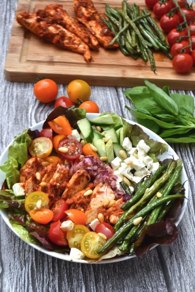 Sundried Tomato Chicken, Roasted Bean & Feta Salad | Every Last Bite Sundried Tomato Chicken, Roasted Bean & Feta Salad