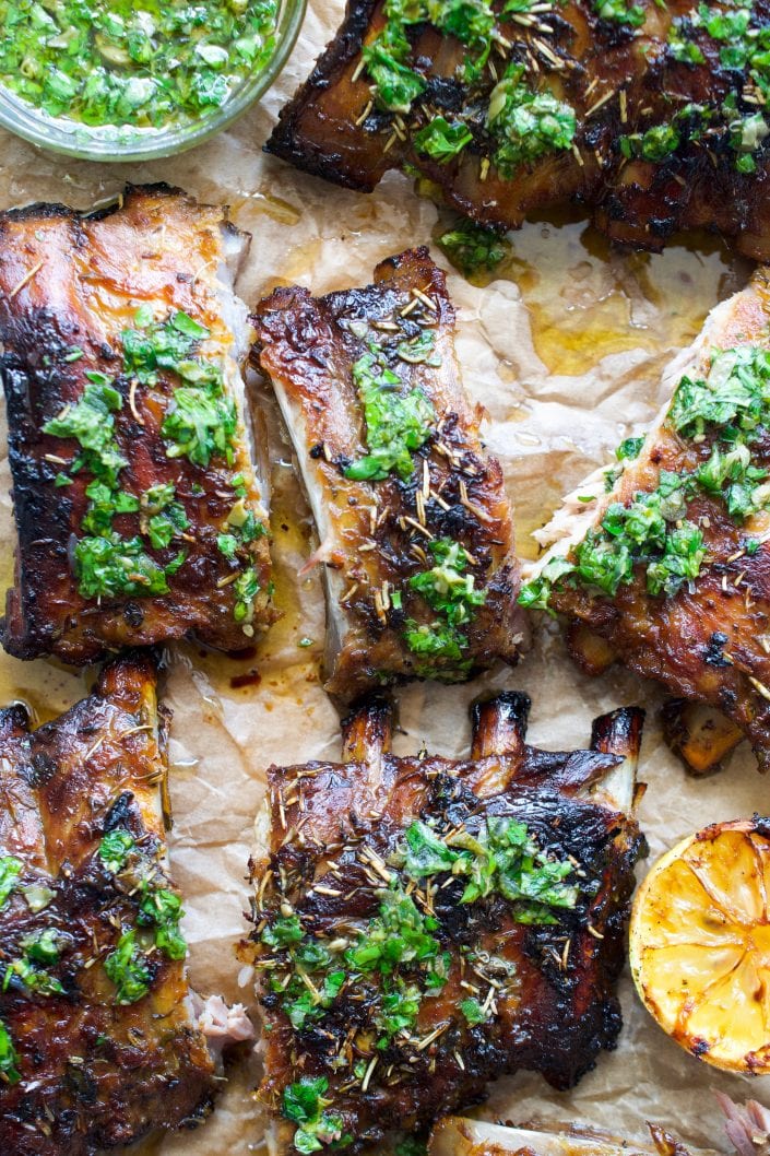 Lemon & Herb Ribs | Every Last Bite Lemon & Herb Ribs