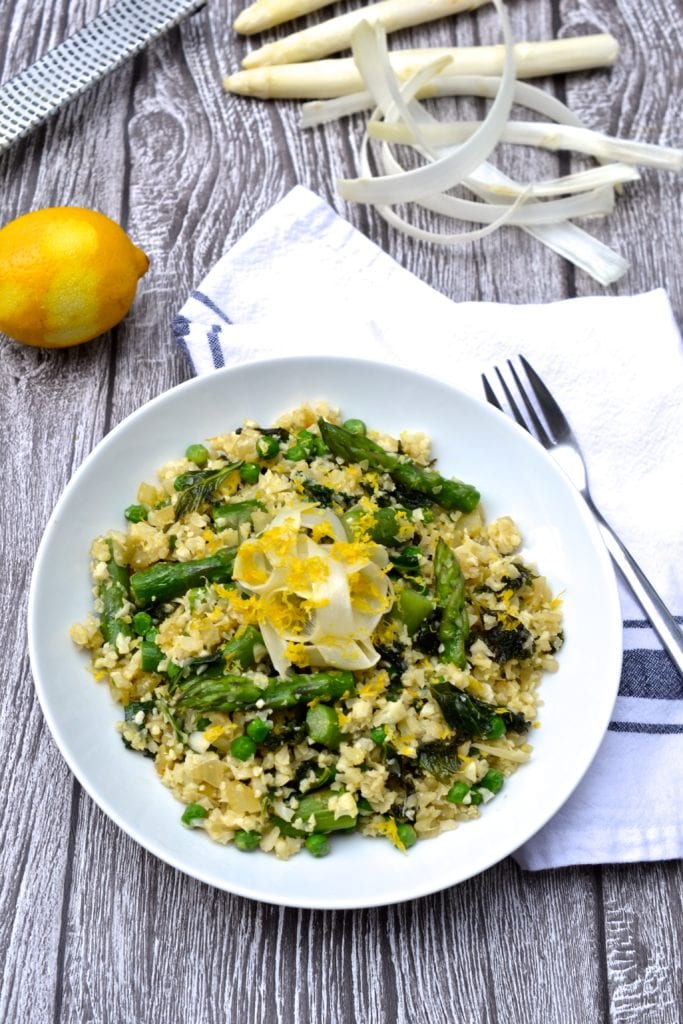 Asparagus, Kale & Pea Lemon Risotto