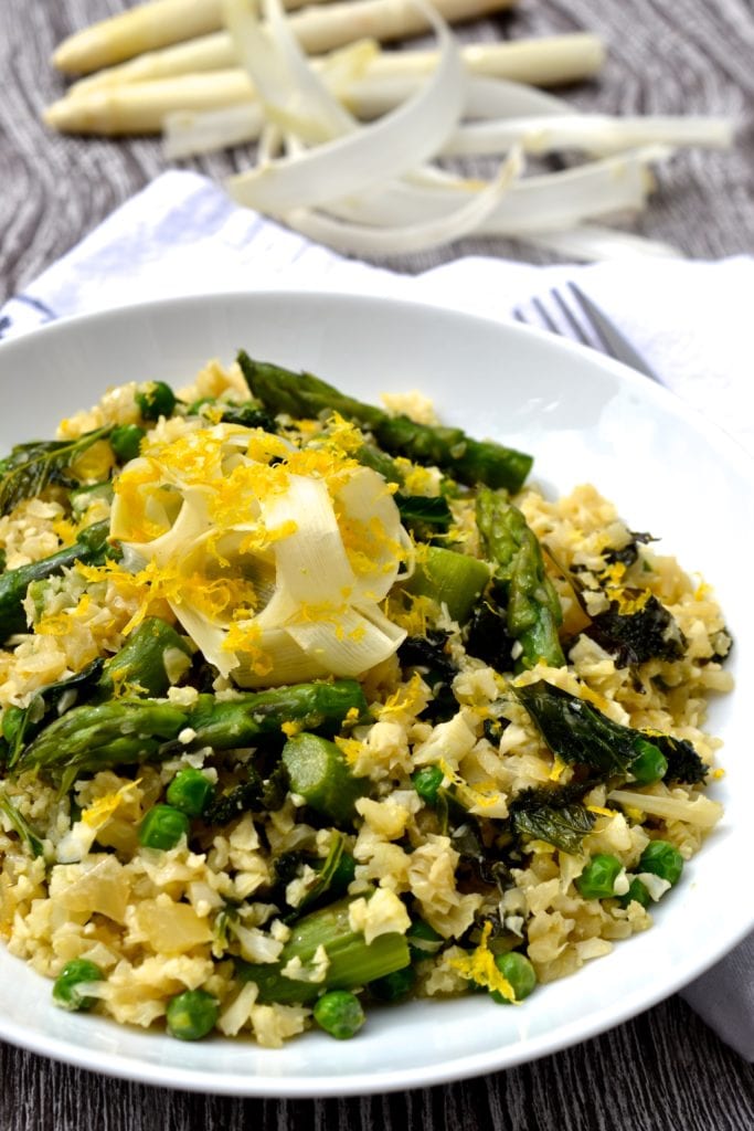 Asparagus, Kale & Pea Lemon Risotto