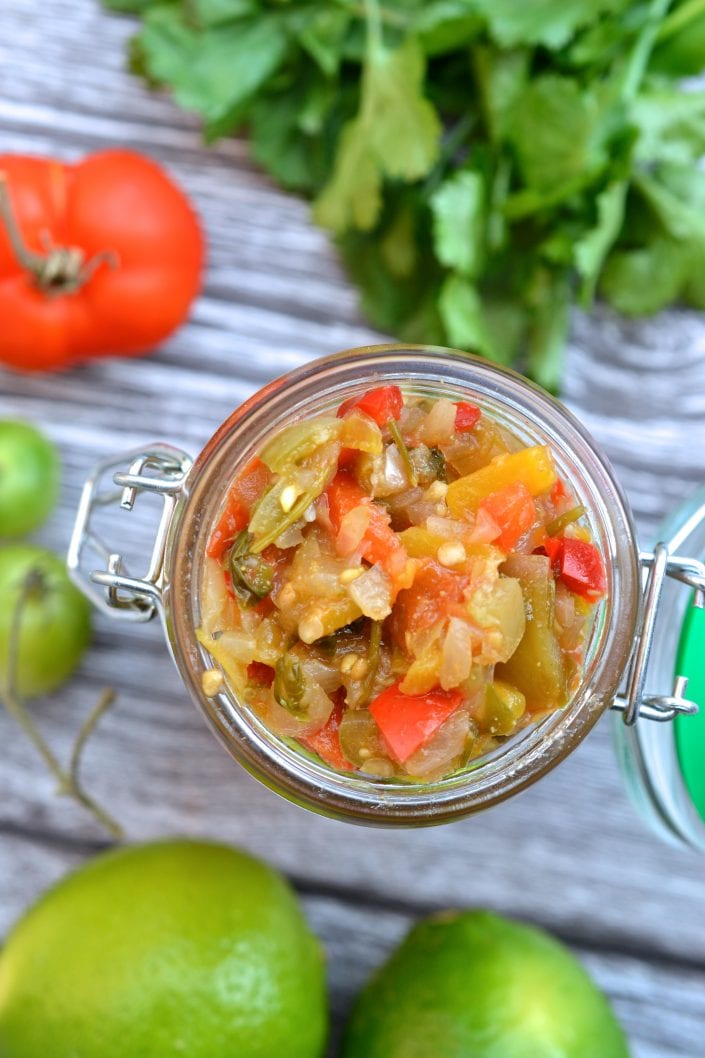 Spicy Green Tomato Salsa | Every Last Bite Spicy Green Tomato Salsa