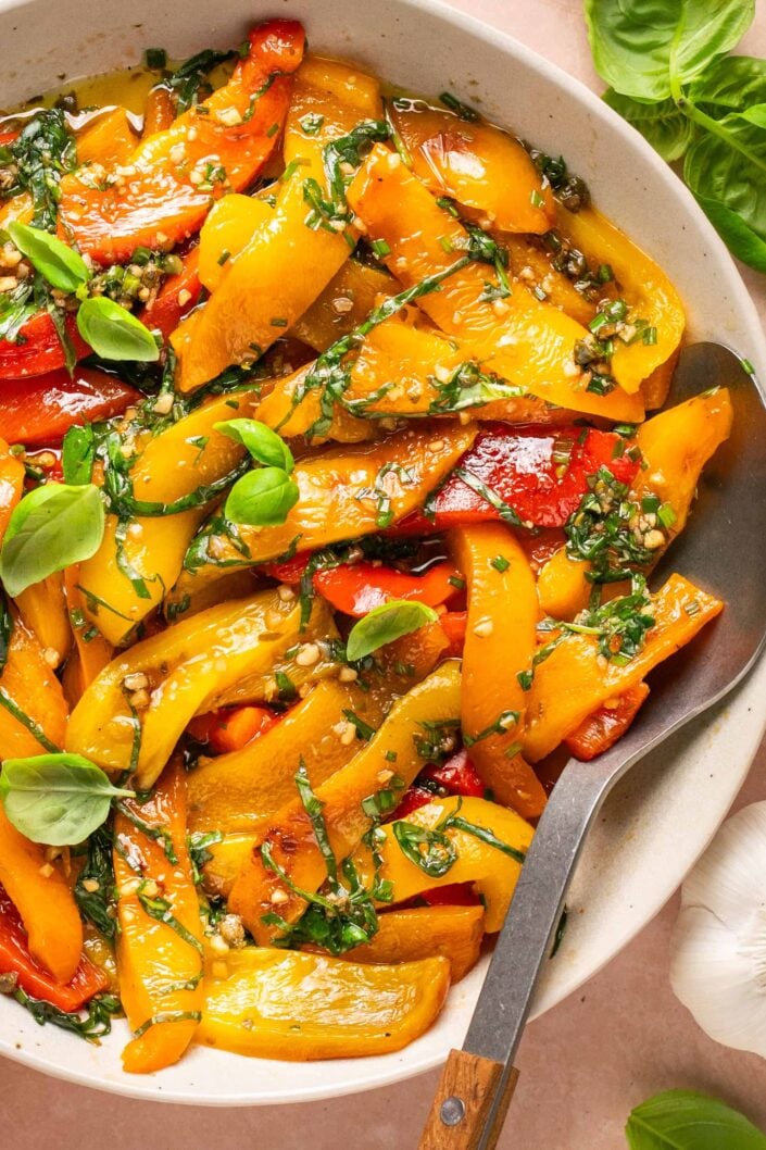Oven Roasted Bell Peppers