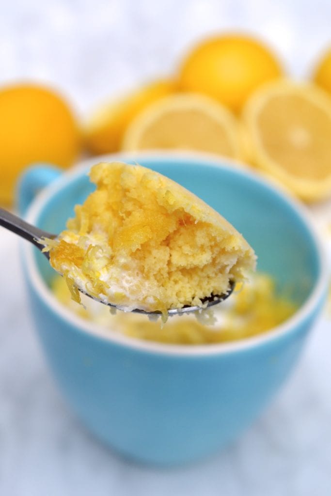 4-Minute Lemon Mug Cake