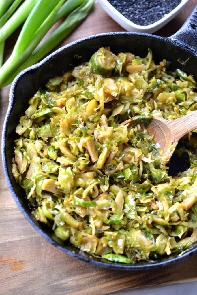 Asian Brussel Sprouts | Every Last Bite Asian Brussels Sprouts