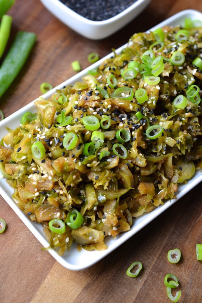 Asian Brussel Sprouts | Every Last Bite Asian Brussels Sprouts