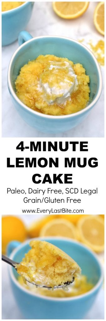 4-Minute Lemon Mug Cake 