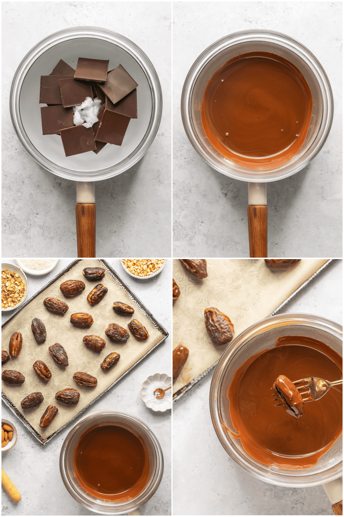 Chocolate Dates with Almonds | Every Last Bite Chocolate Dates with Almonds