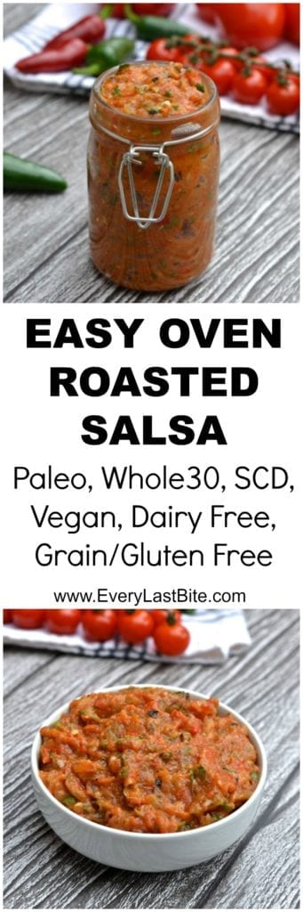 Oven Roasted Salsa | Every Last Bite Oven Roasted Salsa