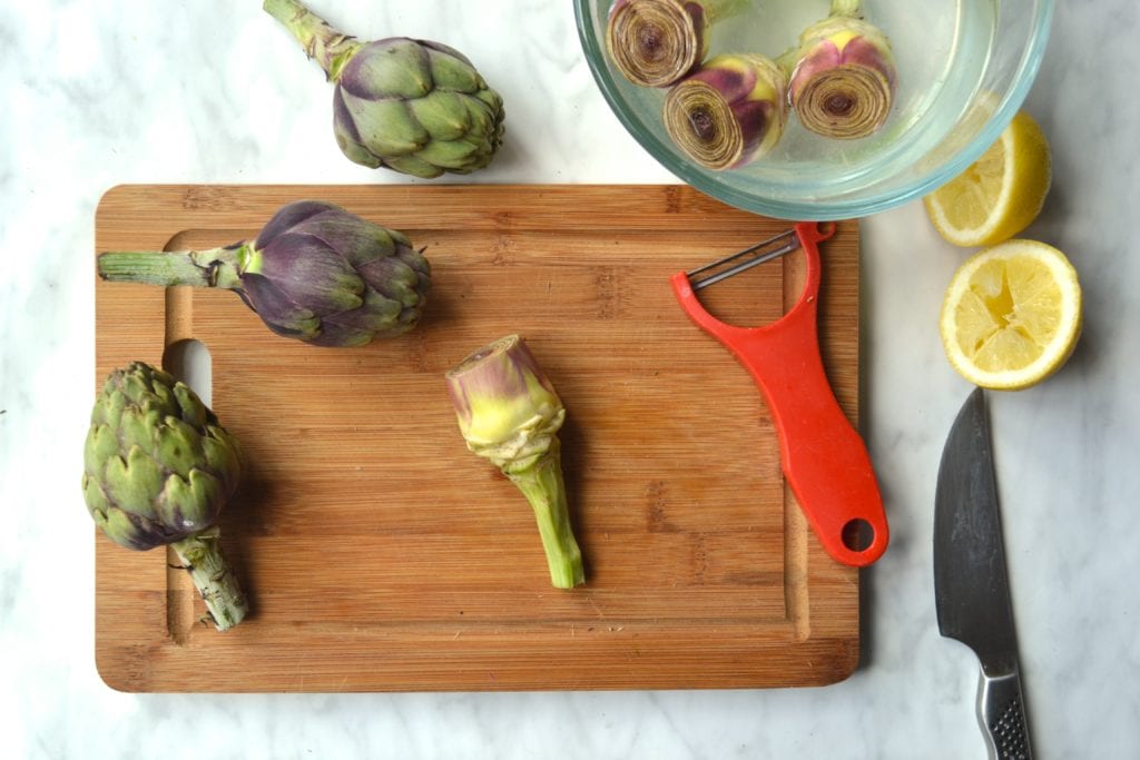 Herb Stuffed Artichokes (Carciofi alla Romana)