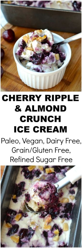 Cherry Ripple & Almond Crunch Ice Cream