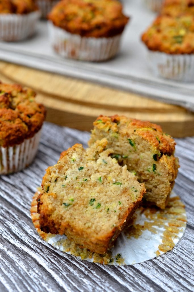 Peanut Butter & Zucchini Muffins | Every Last Bite Peanut Butter & Zucchini Muffins