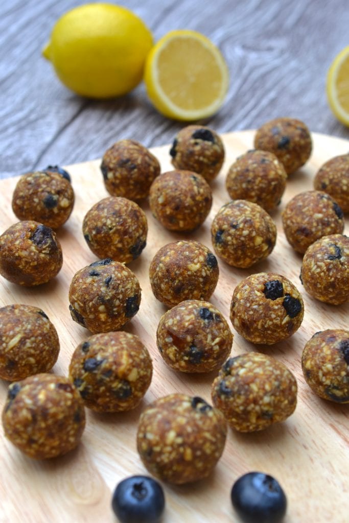 Lemon & Blueberry Energy Balls | Every Last Bite