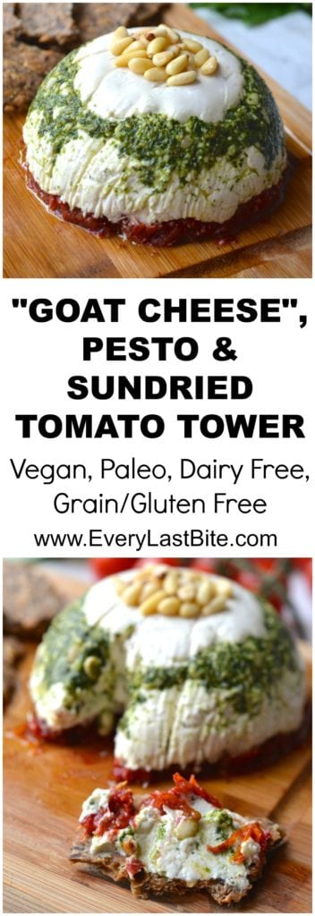 Vegan Goat Cheese Tower