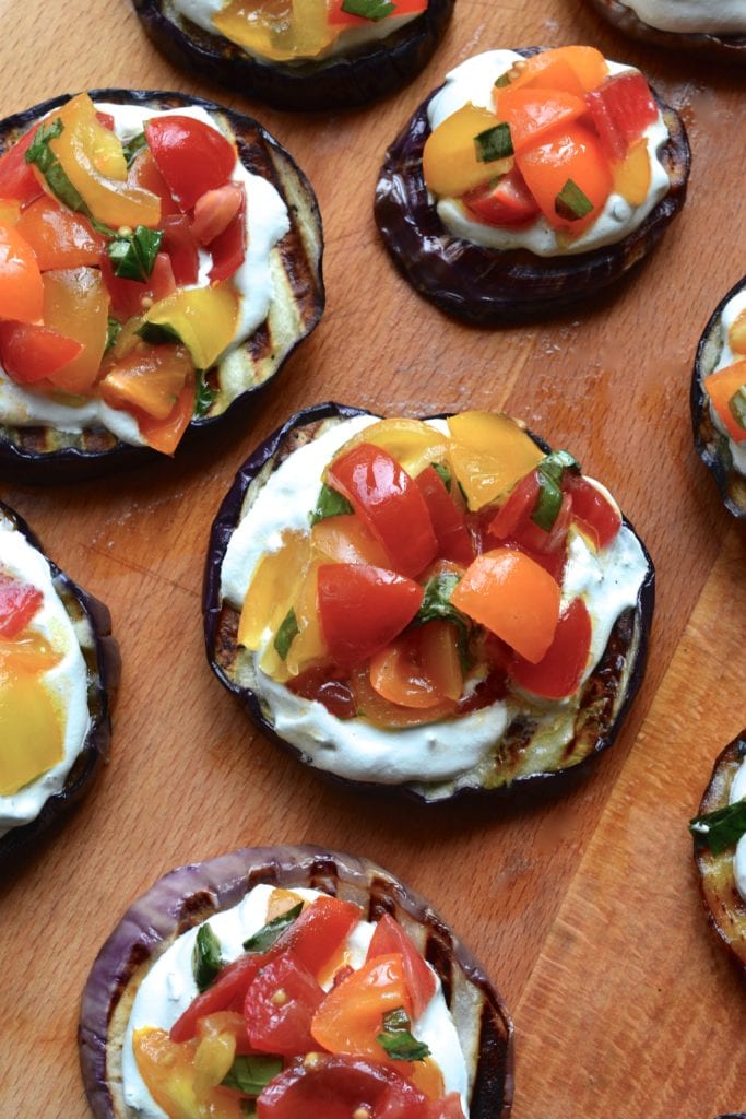 Paleo Eggplant Bruschetta