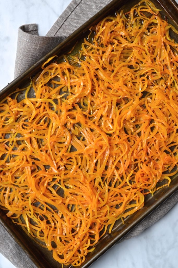 Butternut Squash Noodles with Alfredo Sauce