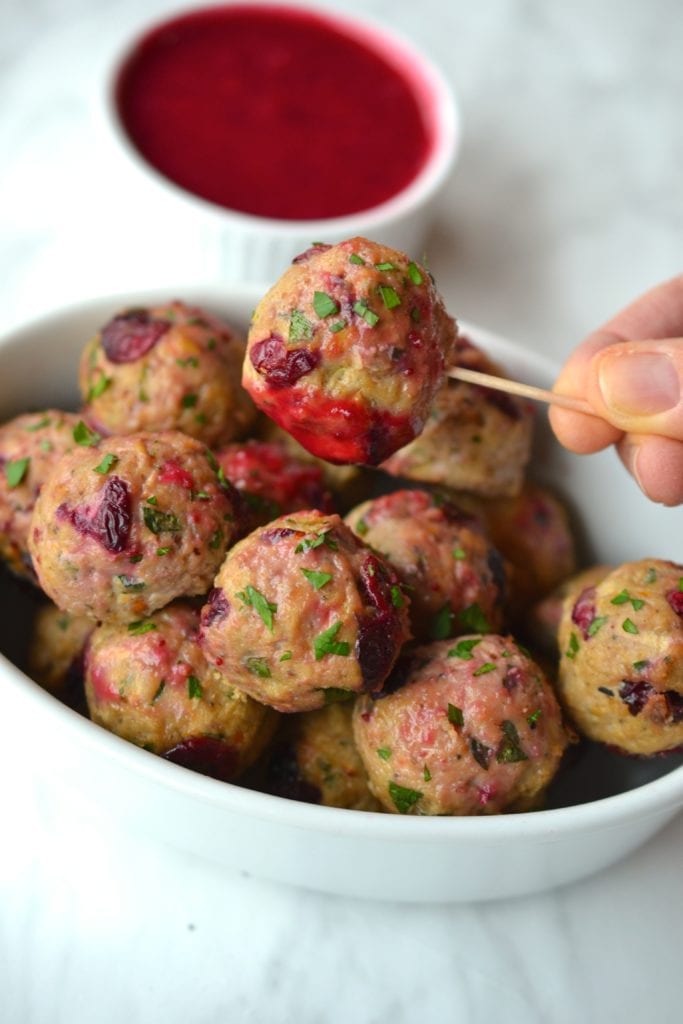 Turkey Cranberry Meatballs With Cranberry Orange Sauce Every Last Bite