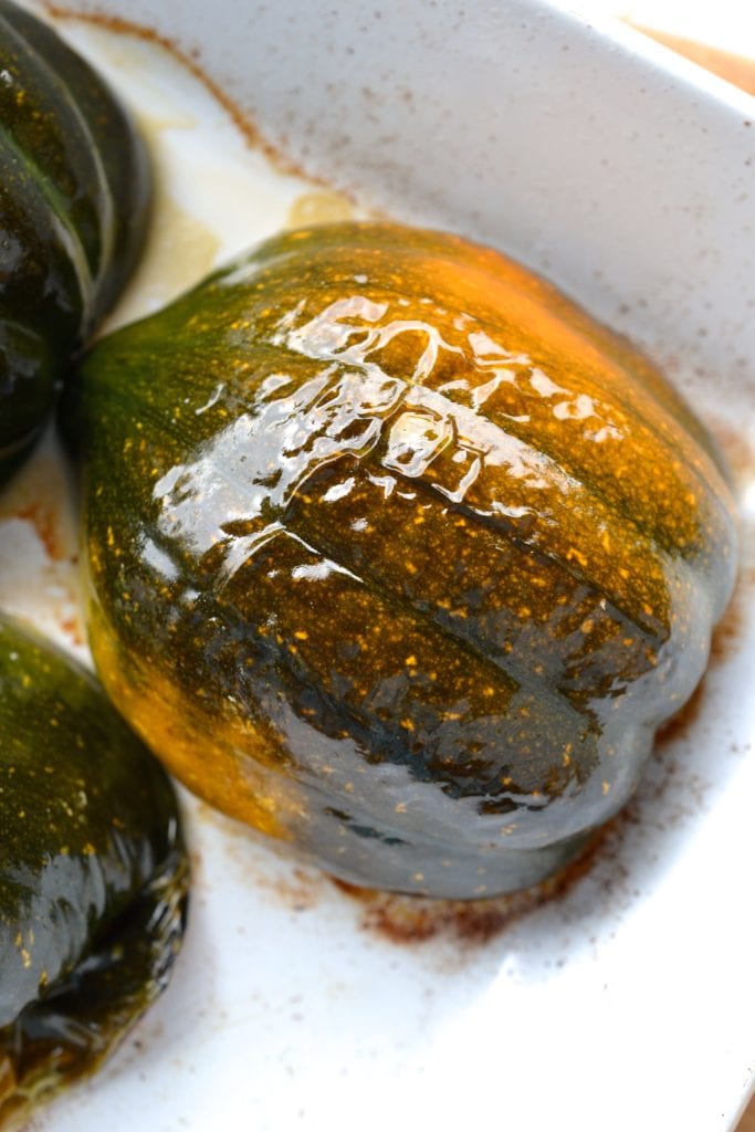 Acorn Squash Stuffed with Spinach, Turkey & Leeks | Every Last Bite